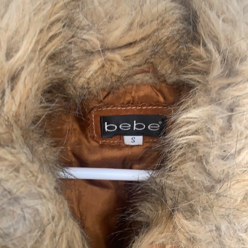 Leather jacket with fur lining